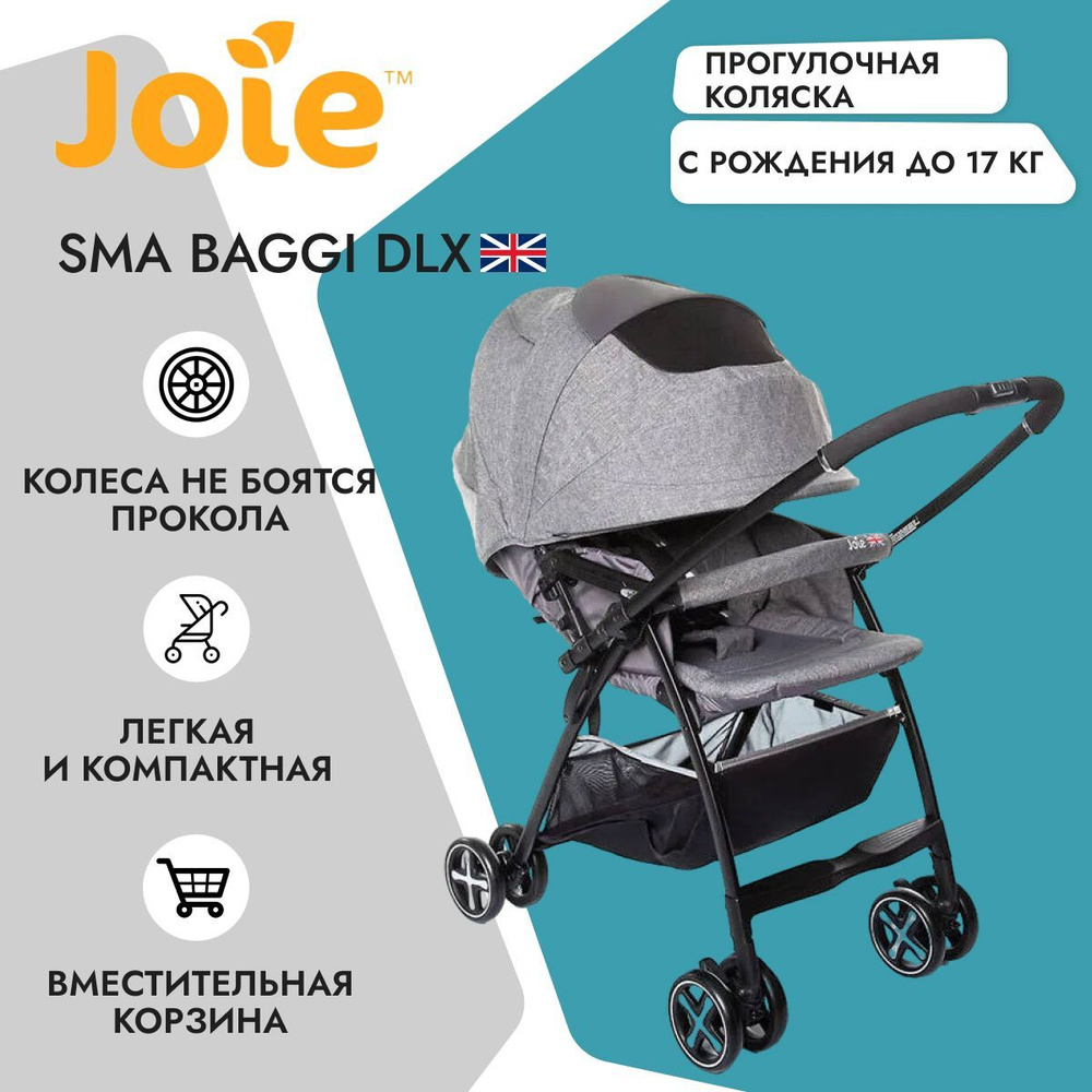 Прогулочная коляска Joie коляска Sma Baggi DLX Chromium #1