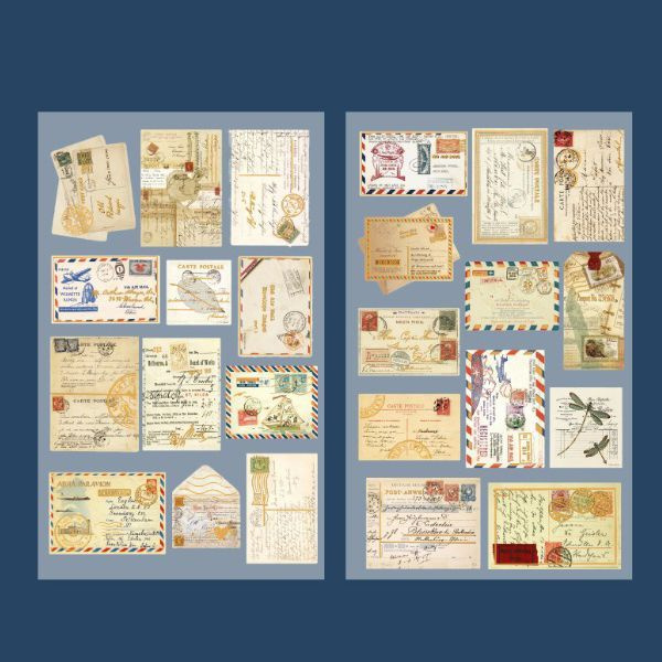 Набор декоративных наклеек Письма для ежедневника 24 шт., стикеры для творчества, набор для скрапбукинга, #1