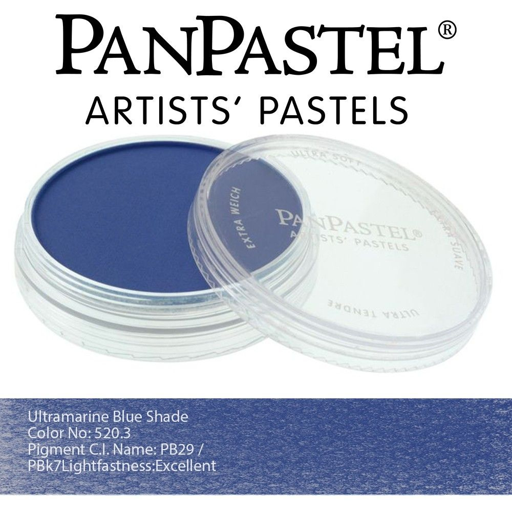 Пастель сухая "PanPastel" 520.3 Ultramarine Blue Shade (Ультрамарин синий темный) PP25203  #1