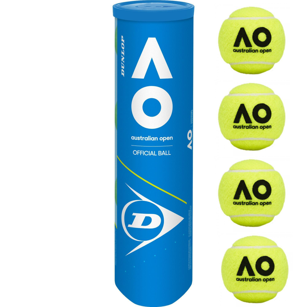 Теннисные мячи Dunlop Australia Open 4 balls - купить с доставкой по ...
