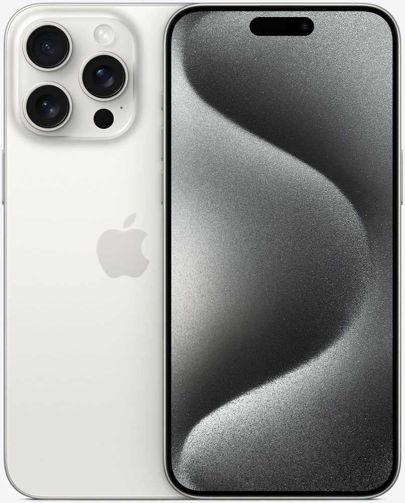 Apple Смартфон iPhone 15 Pro Max eSIM+SIM 8/256 ГБ, белый #1