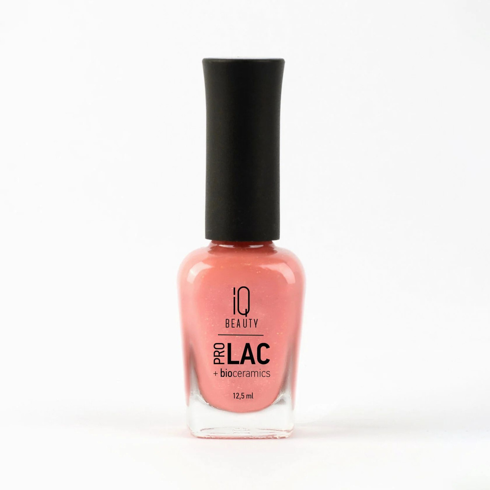 IQ Beauty, Лак для ногтей ProLac + Bioceramics №091 Sun kissed coral #1