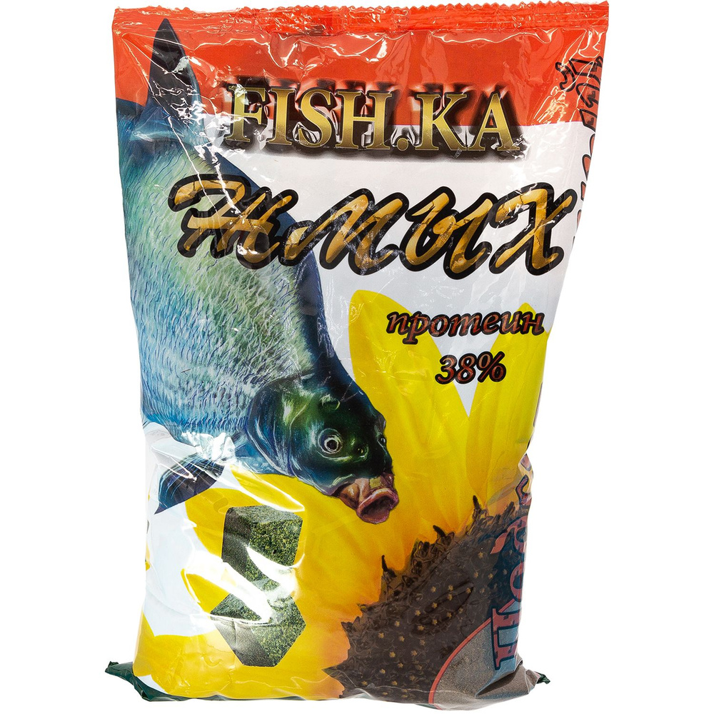 Прикормка натуральная жмых подсолнечный Fish.ka 800 гр / Рыболовные товары / Прикормка для рыбалкри  #1