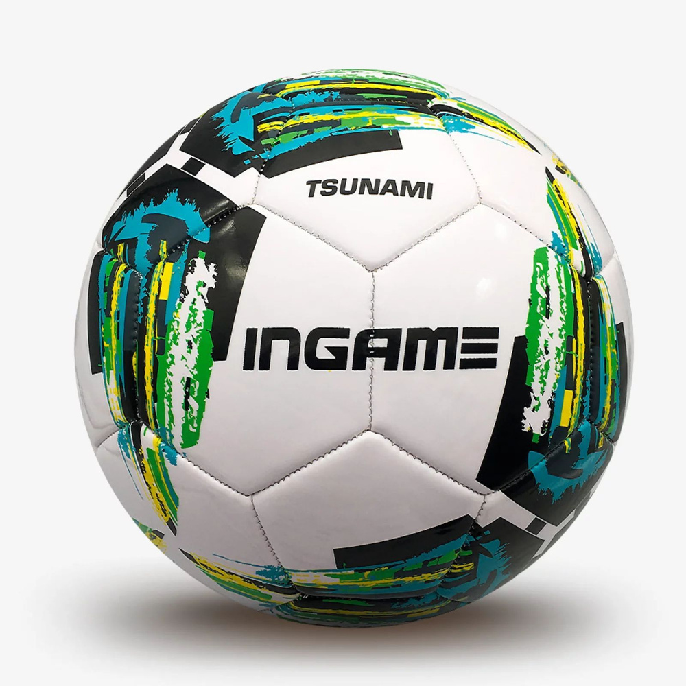 INGAME Футбольный мяч, 5 размер, зеленый #1