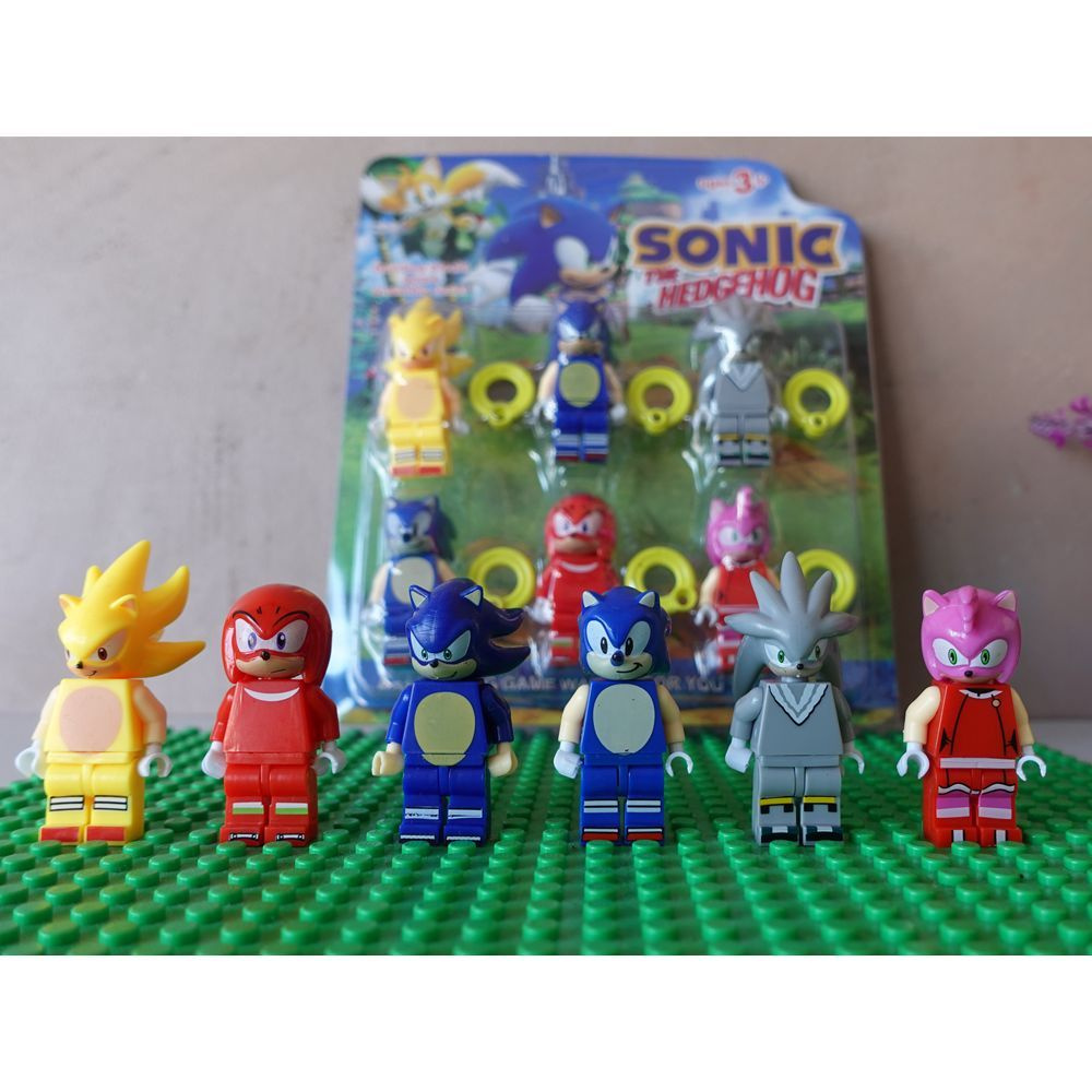 Набор фигурок для конструктора Sonic Соник 6 шт / фигурки соник игрушка / совместимо с лего  #1