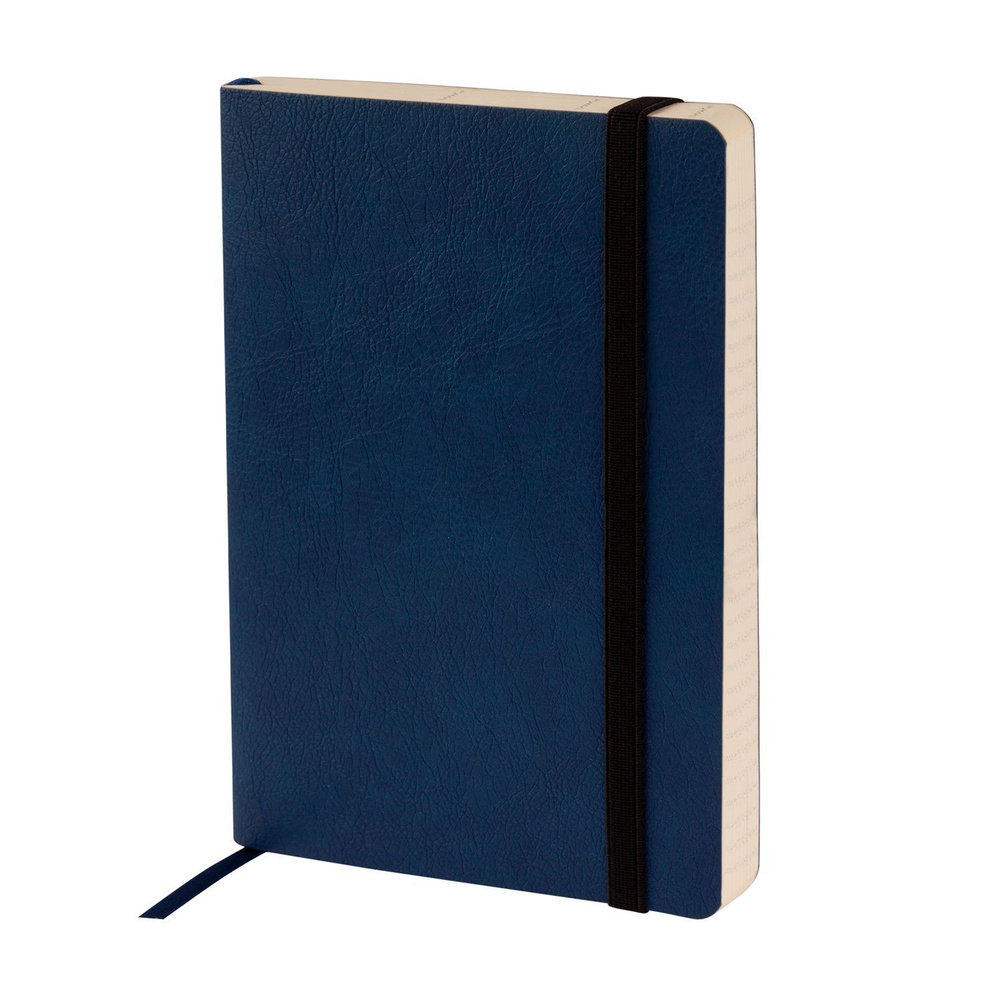 Блокнот для записей а5 Bruno Visconti VINCENT NEW ярко-синий, кожаный ежедневник недатированный в линейку #1