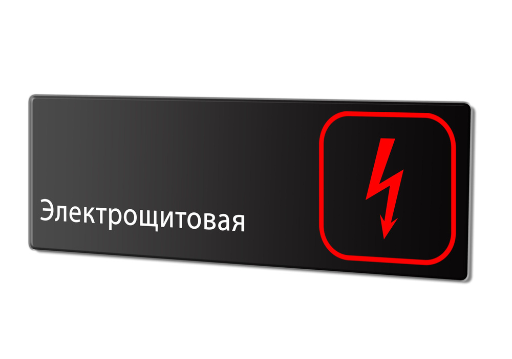 Табличка "Электрощитовая", 30х10 см. #1