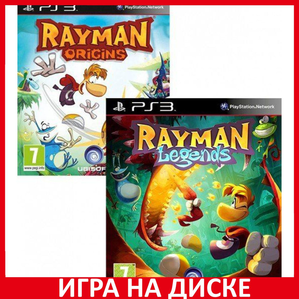 Игра Rayman Legends + Rayman Origin (PlayStation 3, Английская версия)  купить по низкой цене с доставкой в интернет-магазине OZON (307306032)