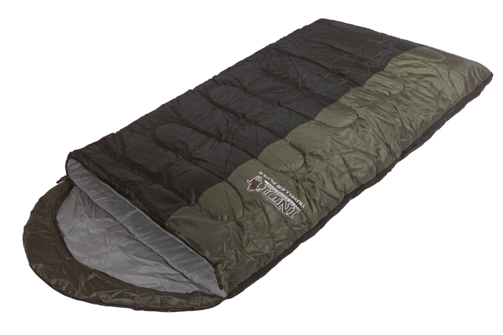 Спальный мешок Indiana Traveller Plus L-zip от -12C (с подголовником 230x85см) 230 см  #1