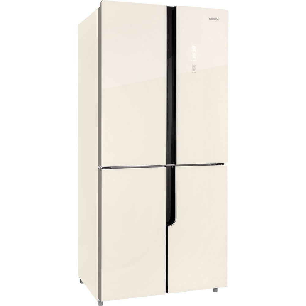 Холодильник NORDFROST RFQ-510 NFGI inverter, Total No Frost, 470 л, бежевое стекло  #1