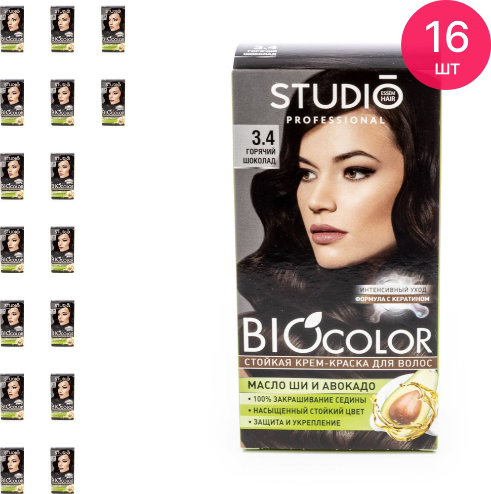 Studio Professional Essem Hair / Студио Профессионал Эссем Хаир Biocolor Крем-краска для волос стойкая #1