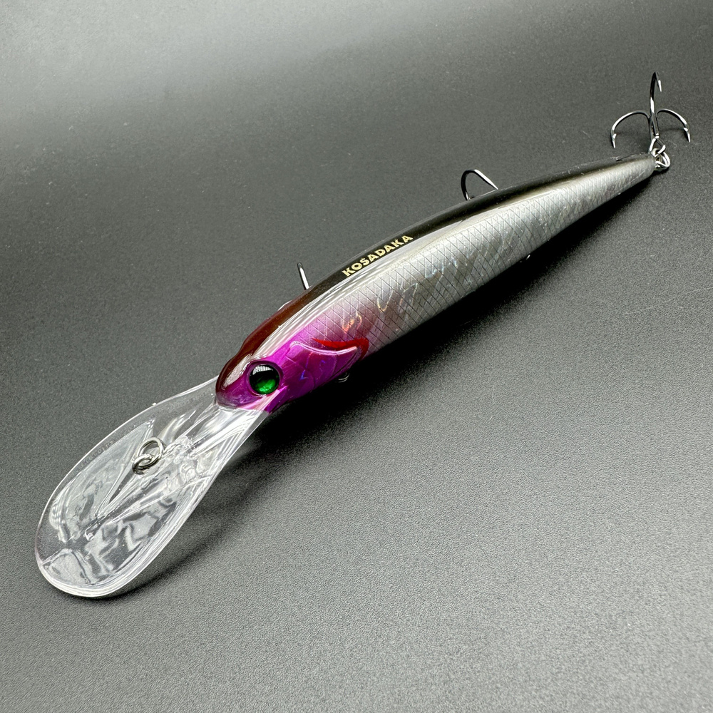 Воблер минноу KOSADAKA Bandit deep XL minnow 12см 21 гр для ловли спиннингом, троллингом на щуку, сома, #1