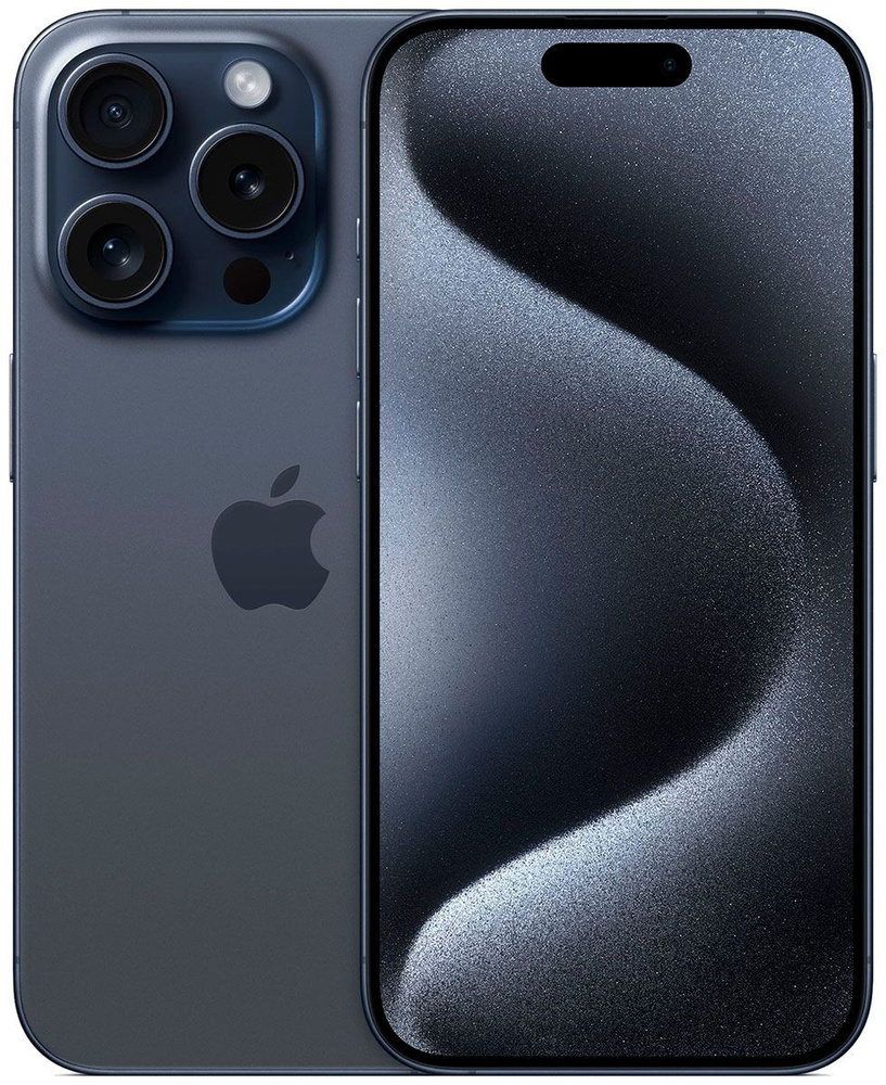 Apple Смартфон iPhone 15 Pro 128Gb синий титан 8/128 ГБ, синий #1