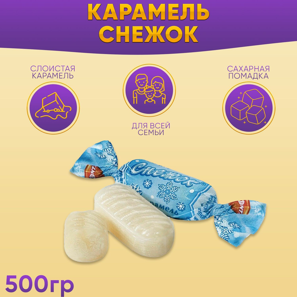 Карамель Снежок 500 грамм Рот Фронт #1