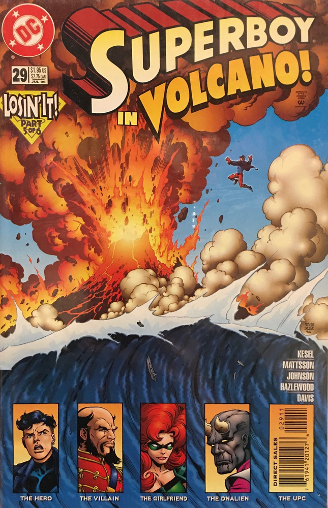 SuperBoy #29 Jul 96. in Volcano. DC Comics. Официальный комикс на английском языке.  #1