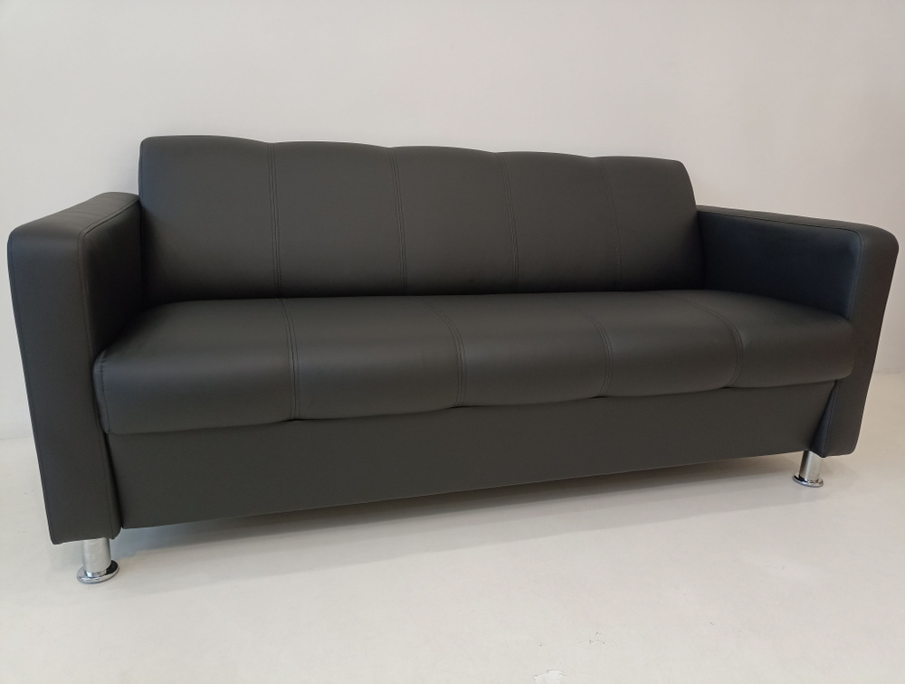 RONUM Прямой диван, механизм Нераскладной, 170х82х80 см,черный матовый  #1