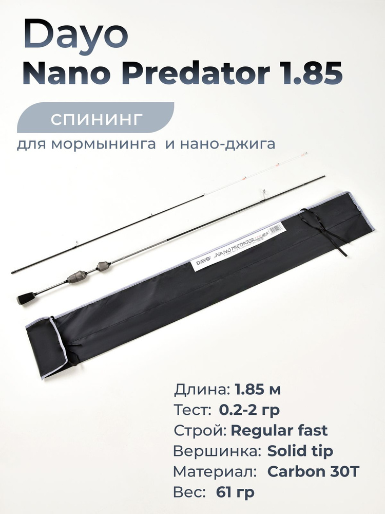 Спиннинг Dayo NANO PREDATOR 1.85 см. 0.2-2 гр. #1