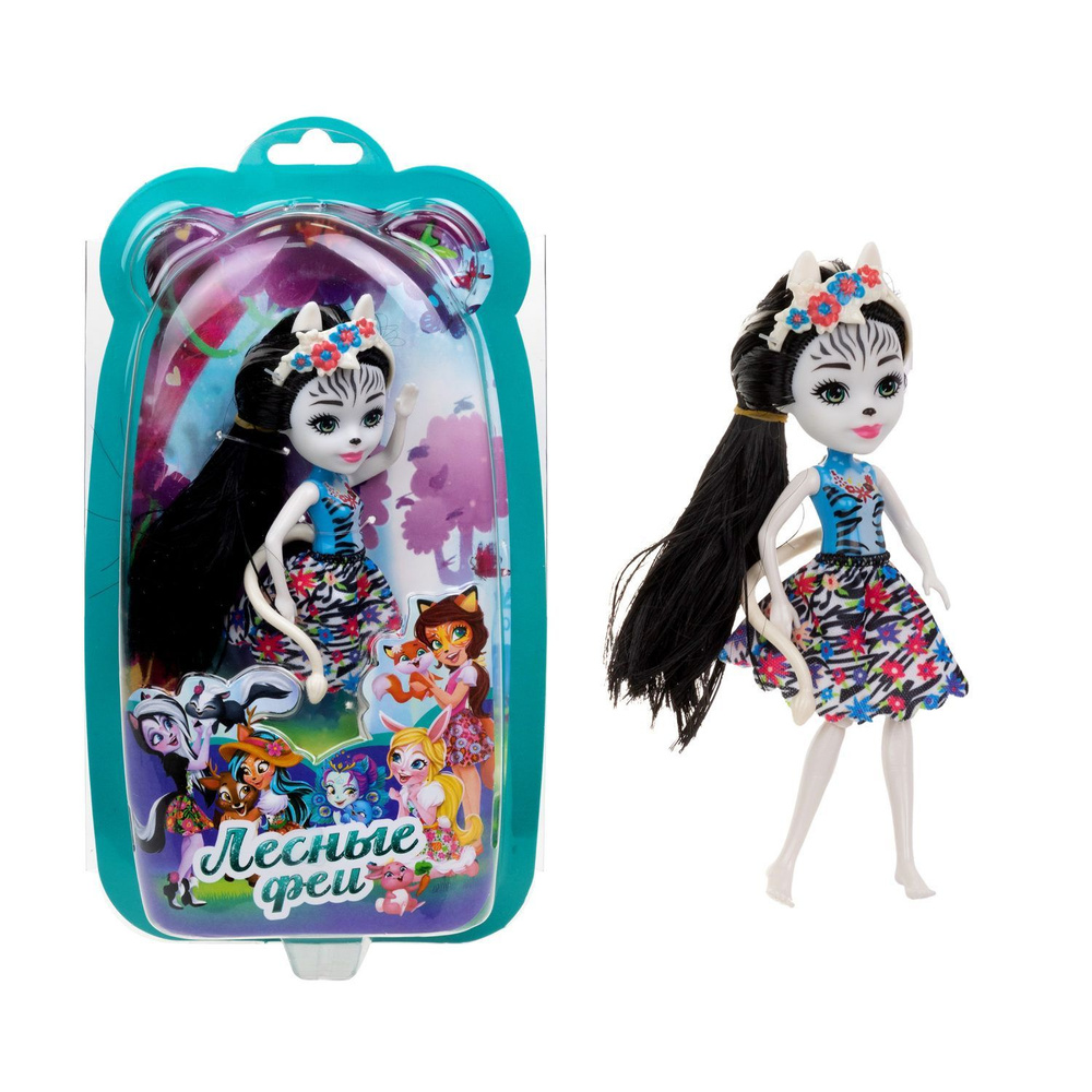Кукла 1TOY Лесные Феи с чёрными волосами, детская, принцесса леса, игрушка для девочки, 16 см  #1