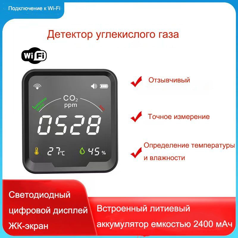 CO2, Монитор качества в помещении, Датчик NDIR Детектор углекислого ...