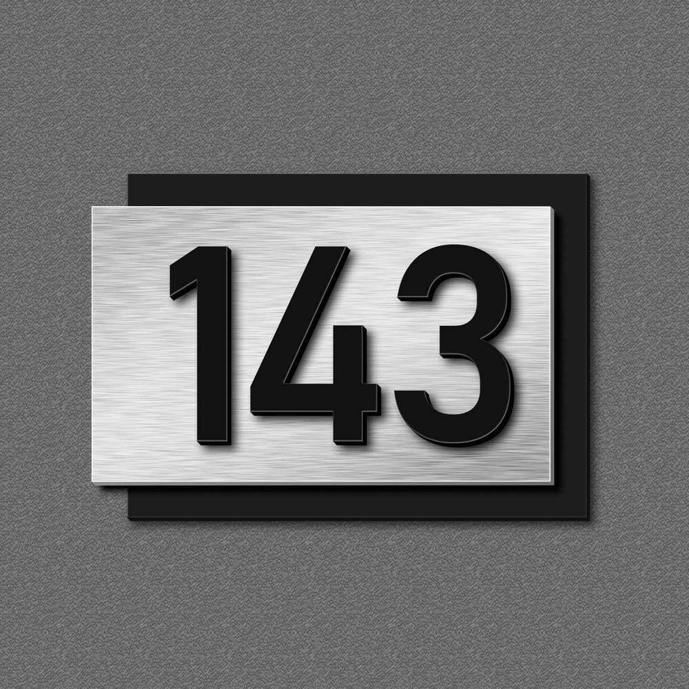 Цифры на дверь, табличка с номером 143 #1