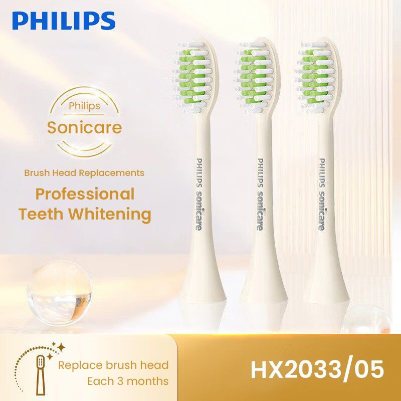 Сменные насадки для электрических зубных щеток Philips Sonicare HX2033/05, C1, Мягкий и яркий белый цвет #1