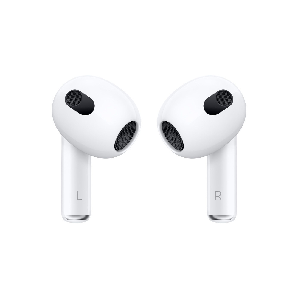 Apple Наушники беспроводные с микрофоном Apple AirPods 3, Bluetooth, Lightning, белый  #1