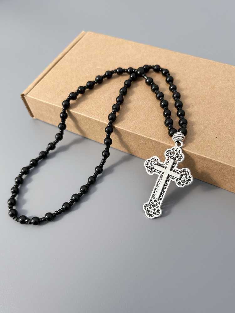 Четки крест католический из металла #1
