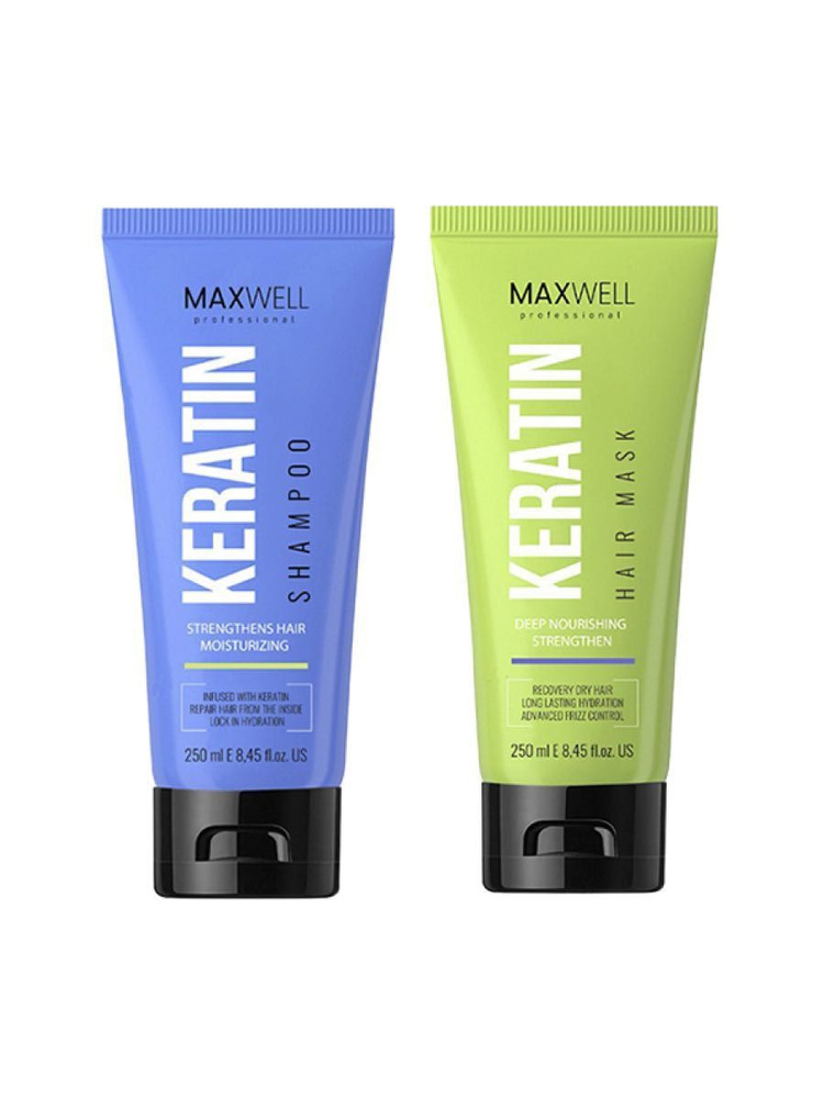 Шампунь + Маска для волос Maxwell Keratin 250/250ml #1