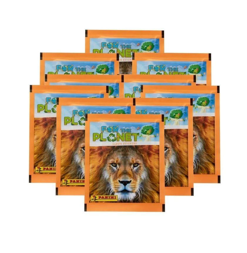 10 пакетиков Panini Animals 2021. For the Planet (50 наклеек) #1