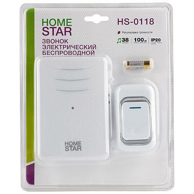 Звонок электрический HomeStar беспроводной #1