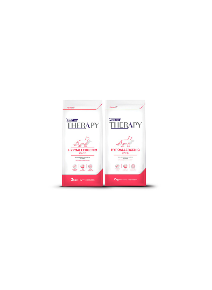 Vitalcan Therapy Feline Hypoallergenic Care для кошек всех возрастов, при аллергии, 2 кг х 2 шт.  #1