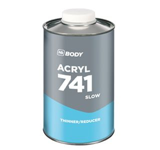 Разбавитель HB BODY 741 ACRYL SLOW 1 л / разбавитель для 2К акриловых материалов, медленный, бесцветный #1