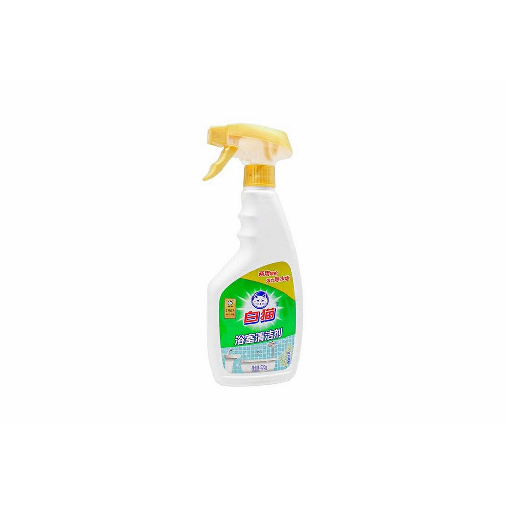 Средство для чистки ванных комнат BAIMAO Whitecat Bathroom Cleaner объём 520мл, - 1шт  #1