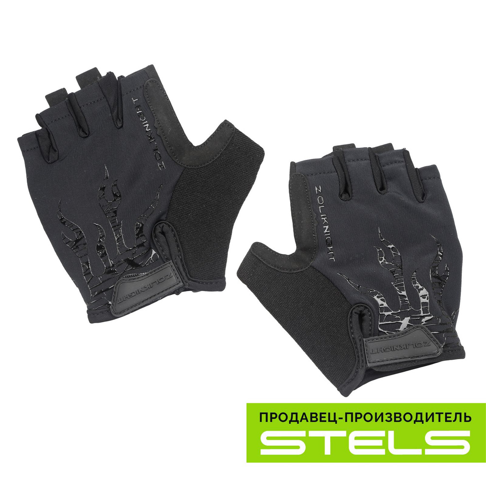 Перчатки для велосипеда STELS ZL2313 чёрные, M #1