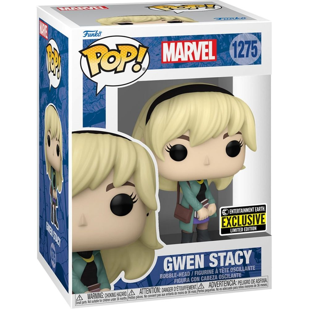 Фигурка Funko Pop! Spider-Man: Gwen Stacy (Стикер EE (Фанко Поп Гвен Стейси из комиксов про Человека-Паука)) #1