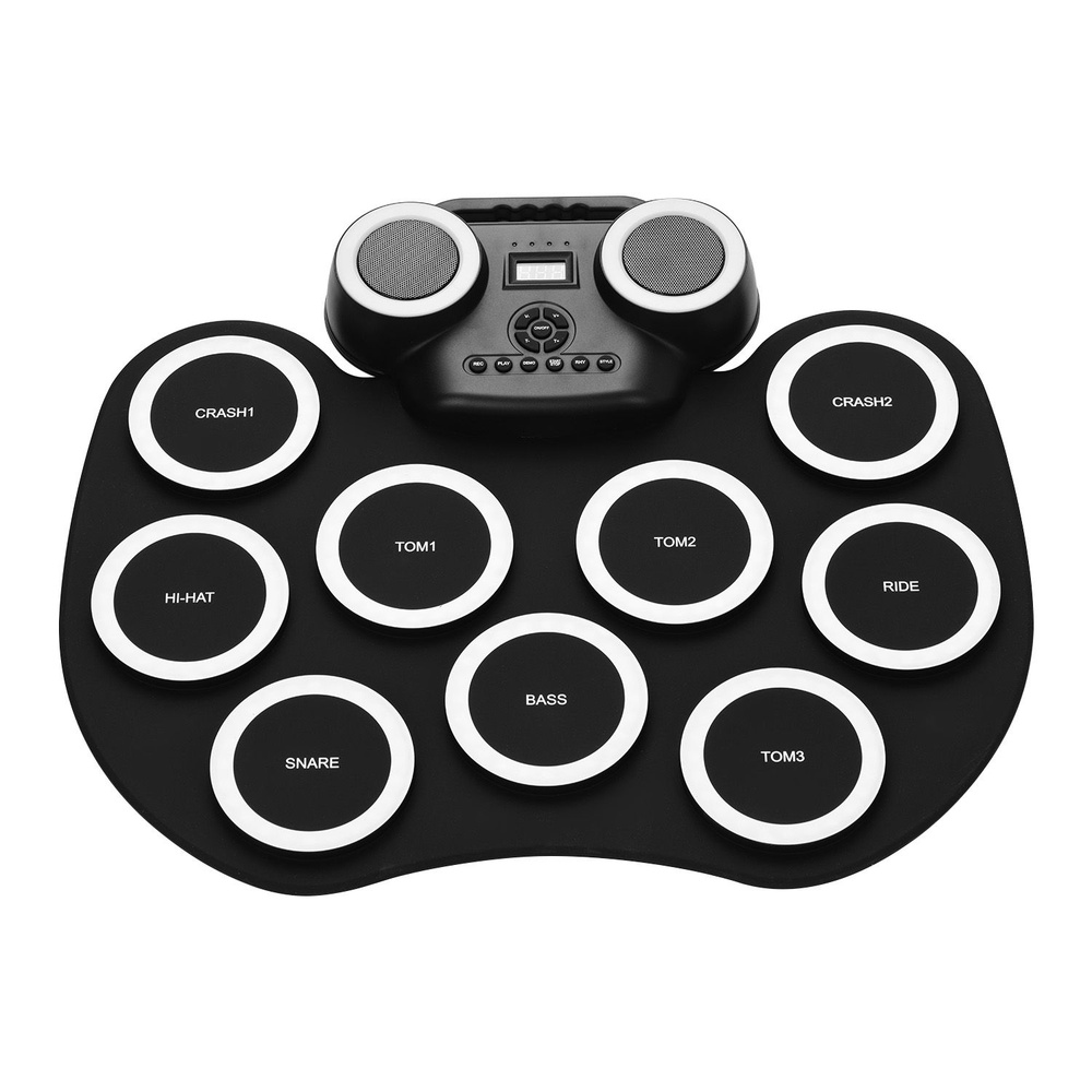 ammoon Portable Roll-Up Electronic Drum Pad Силиконовый цифровой барабан со встроенными ди,Andoer  #1