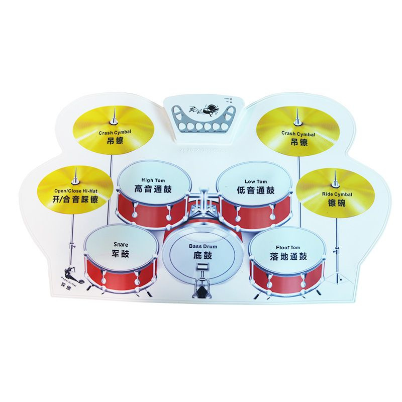 Портативная гибкая барабанная установка Xiaomi Usb Midi Roll Up Drum Kit W1008M  #1