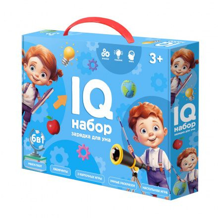 Подарочный IQ набор зарядка для ума 6 в 1 /Настольные игры для детей/ГЕОДОМ  #1