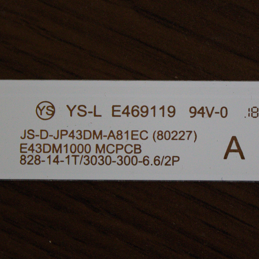 подсветка JS-D-jp43dm-A81EC PT430CT01-1, D43-M30 #1