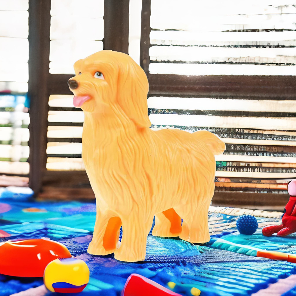 Фигурки животных для кукол София Карапуз собака с косточкой  #1