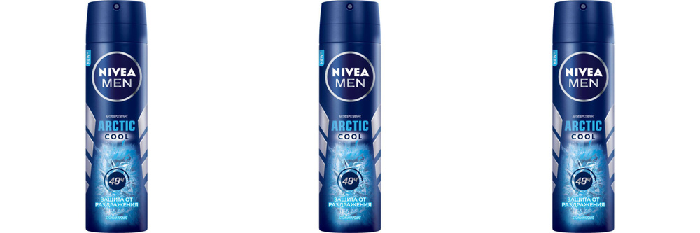 Nivea Антиперспирант Men Arctic Cool, Германия, 150 мл, 3 шт. #1