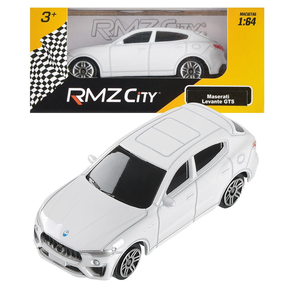 Машинка металлическая Uni-Fortune RMZ City 1:64 Maserati Levante GTS 2019 (цвет белый)  #1