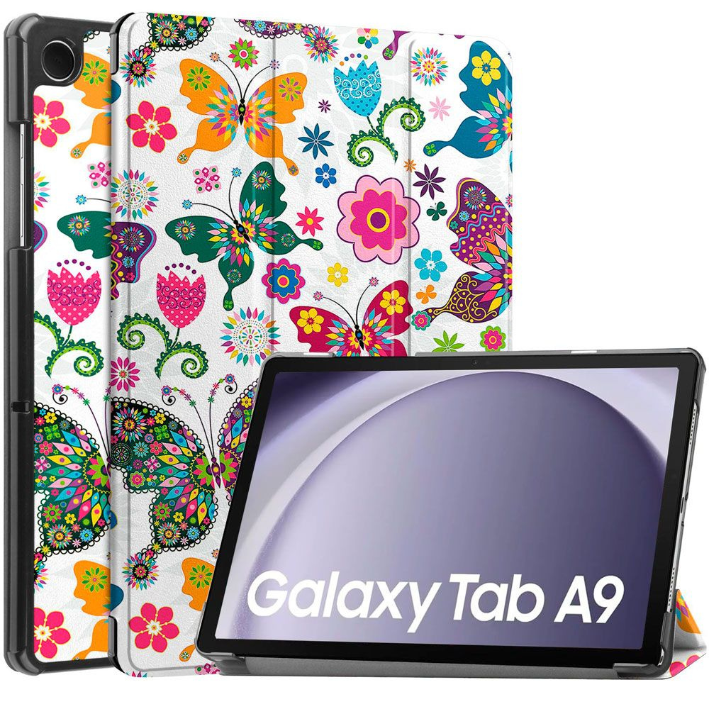 Чехол для планшета Samsung Galaxy Tab A9 (2023) 8.7 дюйма (SM-X110/X115), с магнитом и красивым рисунком #1