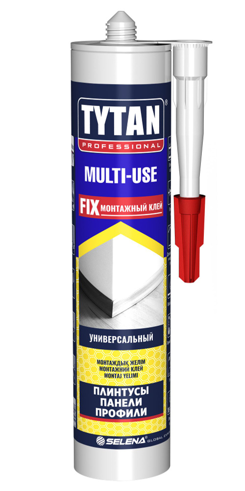 Монтажный клей Tytan Professional Multi-use (плинтусы, панели, профили) бежевый 310мл  #1