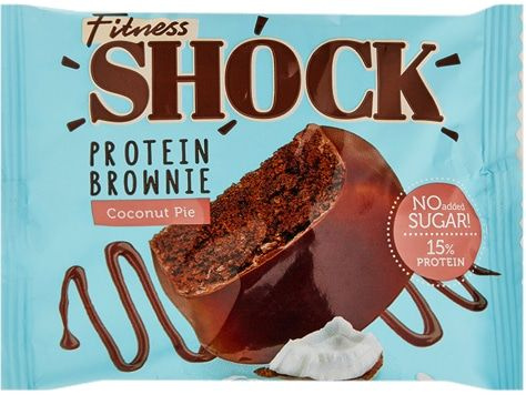 Батончик глазированный FitnesShock Brownie coconut pie #1