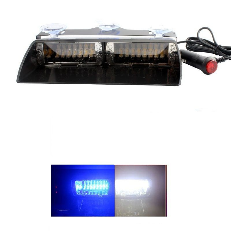 16 светодиодов Автомобильный стробоскоп 12 В свет Цветной сигнальный ...