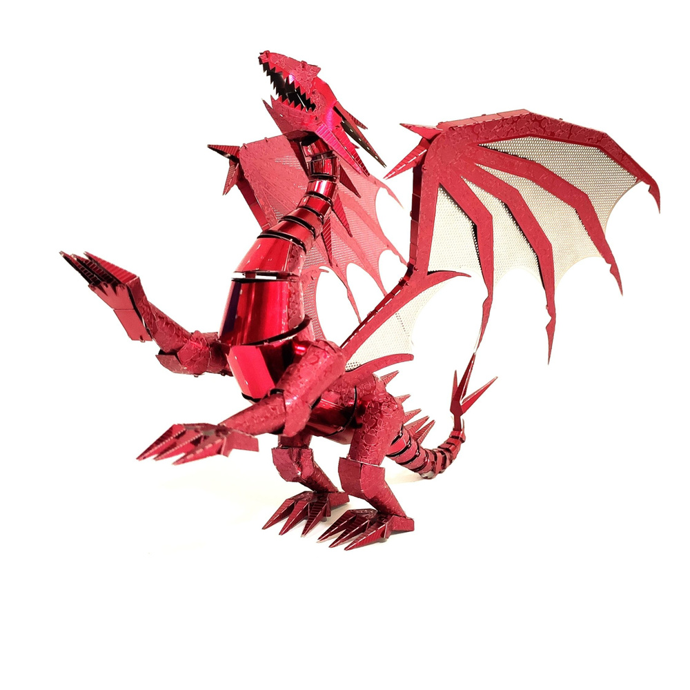Конструктор металлический 3D Дракон красный (14+) #1