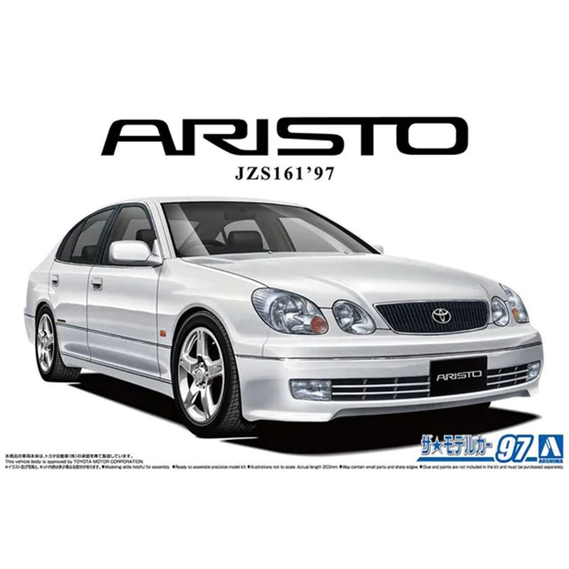 Сборная модель Машинка Aoshima-06195C 1/24 Toyota JZS161 ARISTO V300 1997 Premium Edition car model kit #1