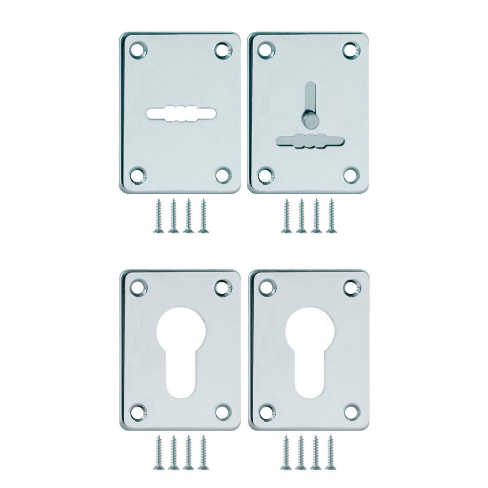 Комплект накладок на входную дверь Fuaro ESC081/082 на сувальдный замок, ESC083 под цилиндровый механизм #1