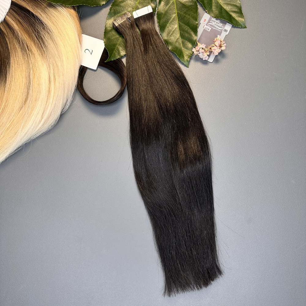 Волосы славянские люкс на ленте 2,8см 2 30см (20 лент) #1